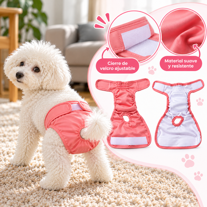 Pañal Impermeable para Perros Ajustable
